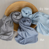 Melange Jersey Fabric Newborn Wrap – Standard & Extra-Long Stretch Wrap