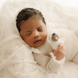 Knitted Mini Baby Girl Doll - Newborn Photo Prop Toy