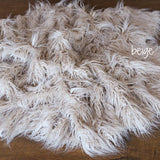 Flokati Faux Fur Rug for Baby Photoshoots