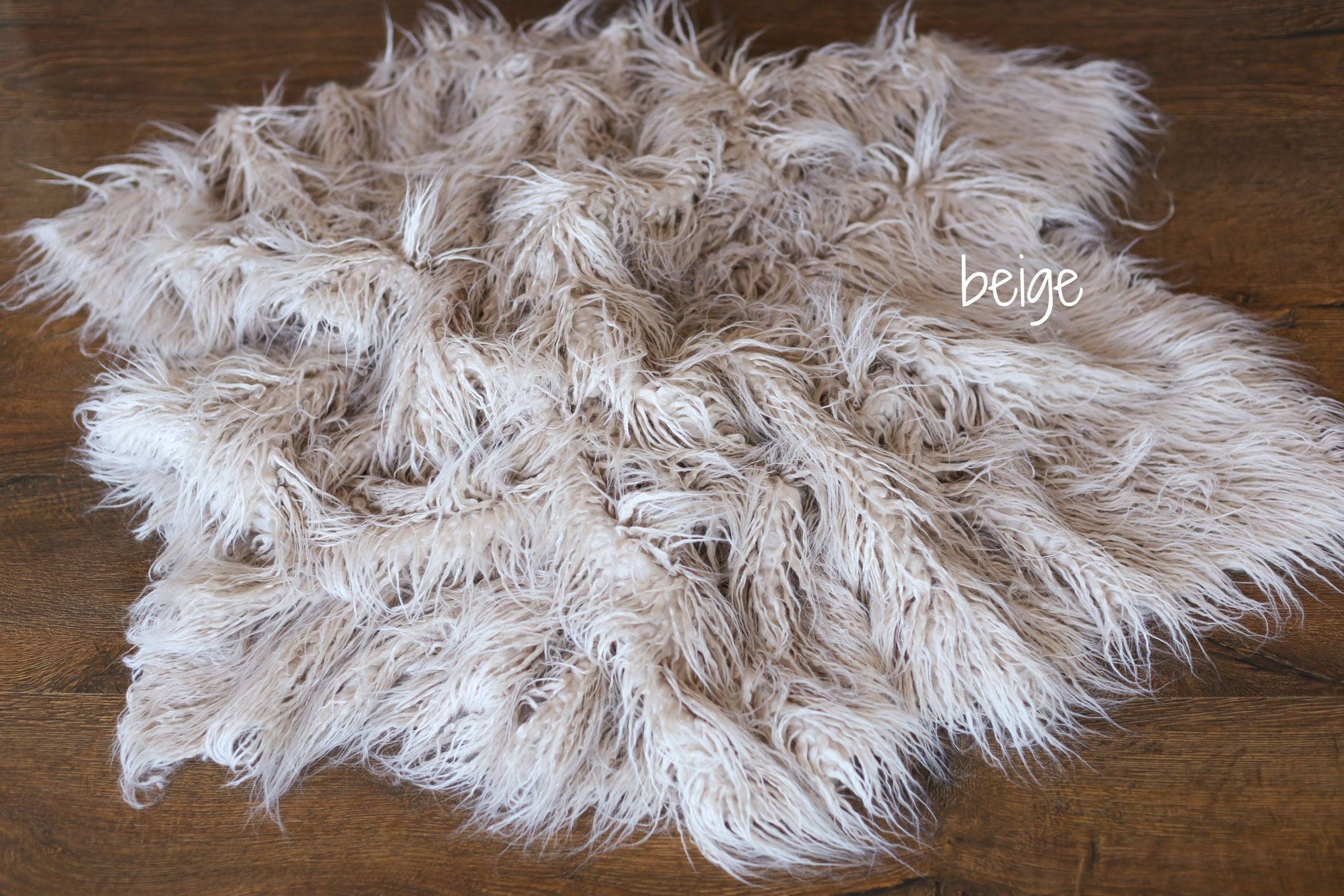 Flokati Faux Fur Rug for Baby Photoshoots
