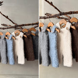 Boucle Newborn Overall with Teddy Bear or Bunny Hat