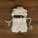 Alpaca Wool Newborn Sheep Knitted Outfit with Toy in Beige Color