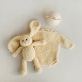 Yellow Pointelle Newborn Photography Prop Set