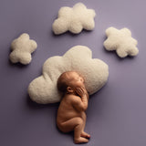 Curly Fur Clouds Posing Pillow for Newborn Photography