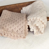 Organic Cotton Scalloped Edge Newborn Blanket