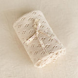 Organic Cotton Scalloped Edge Newborn Blanket