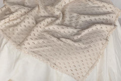 Organic Cotton Scalloped Edge Newborn Blanket