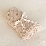 Organic Cotton Scalloped Edge Newborn Blanket