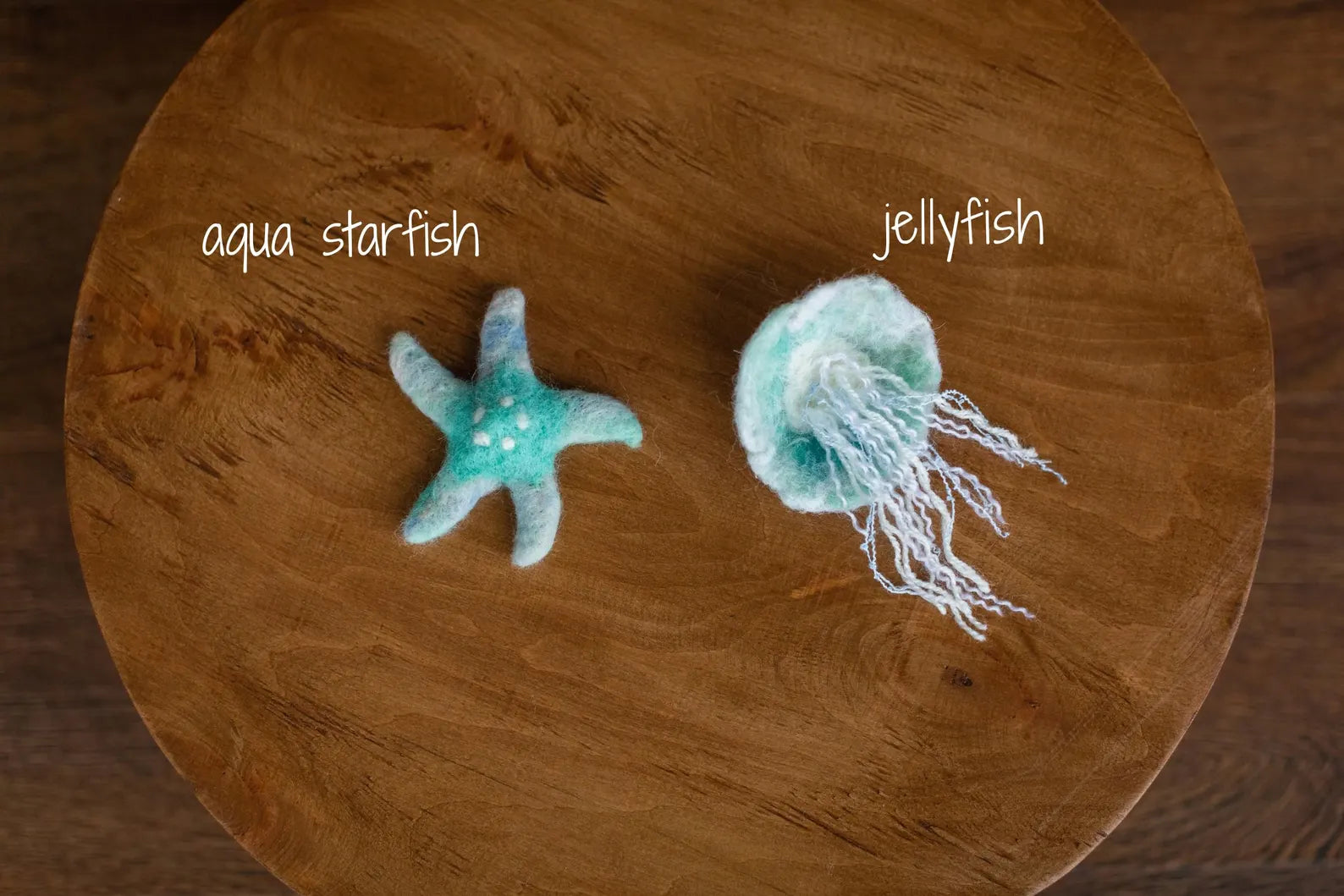 Wool Sea Animal Toys: Shark, Dolphin, Whale, Seal, Turtle, Koi Fish, Stingray, Starfish
