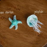 Wool Sea Animal Toys: Shark, Dolphin, Whale, Seal, Turtle, Koi Fish, Stingray, Starfish