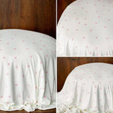 Valentine’s Day Newborn Photography Props Set with Hearts – Fabric Backdrop, Pillow, Layers, Sleep Hat