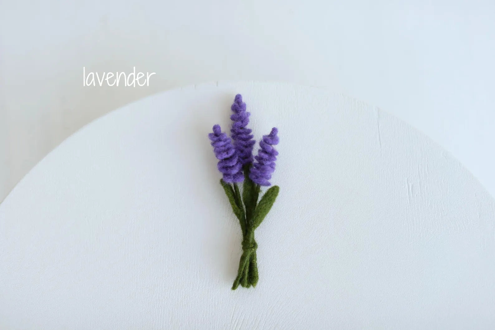 Felted Flowers for Newborn Photography - Handmade Wool Floral Prop