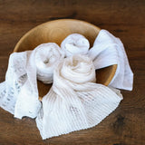 White Newborn Posing Fabric Wraps