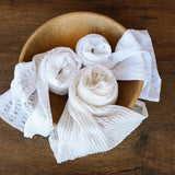 White Newborn Posing Fabric Wraps