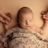 Organic Cotton Scalloped Edge Newborn Blanket