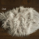 Newborn Flokati Faux Fur Rug, Newborn Photography Props, Basket Stuffer, Curly Fur Rug for Newborn Photoshoot, Flokati Rug Photo Prop