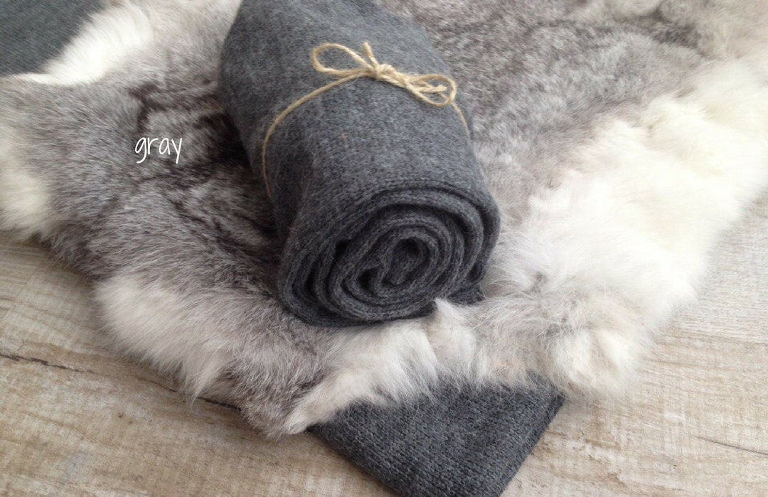 Real Rabbit Fur Rug, Newborn Fur Prop, Newborn Photography Prop, Newborn Props set, Newborn Rabbit Fur Cover, Newborn Posing fabric