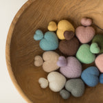 Newborn Felted Hearts Set, Newborn Valentine's heart props, Newborn photography props, Newborn felted prop, Merino wool Heart Baby props