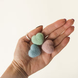 Newborn Felted Hearts Set, Newborn Valentine's heart props, Newborn photography props, Newborn felted prop, Merino wool Heart Baby props