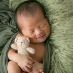 Knitted Newborn Teddy Bear and Bunny Toy for Photography, Newborn Crochet Rabbit Toy, Newborn Photography props, Easter bunny knitted toy