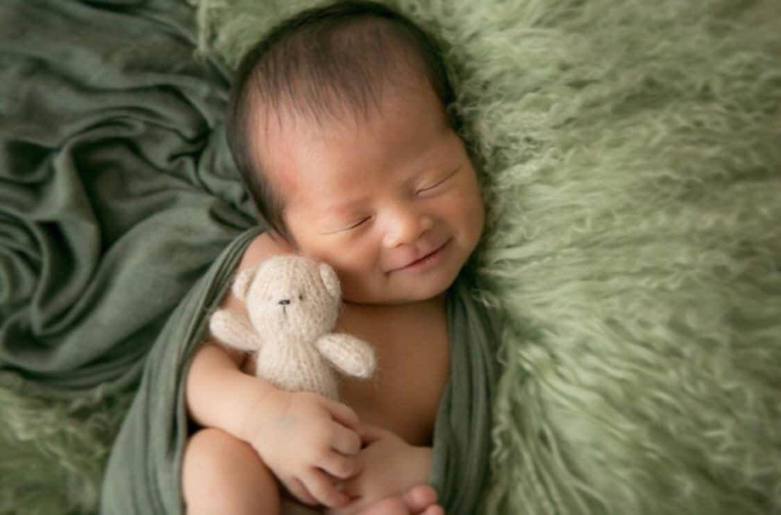 Knitted Newborn Teddy Bear and Bunny Toy for Photography, Newborn Crochet Rabbit Toy, Newborn Photography props, Easter bunny knitted toy