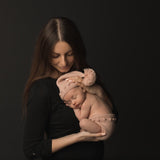 Newborn Knit Sleep Hat with Pants, Newborn Knitted Outfit, Newborn photography props, Coming Home Outfit Baby, Unisex Baby Knitted Outfit