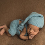 Newborn Alpaca Outfit Set, Newborn Knitted Outfit, Newborn Sleep hat, Newborn Overalls, Newborn Teddy Bear, Newborn Photography Props Outfit