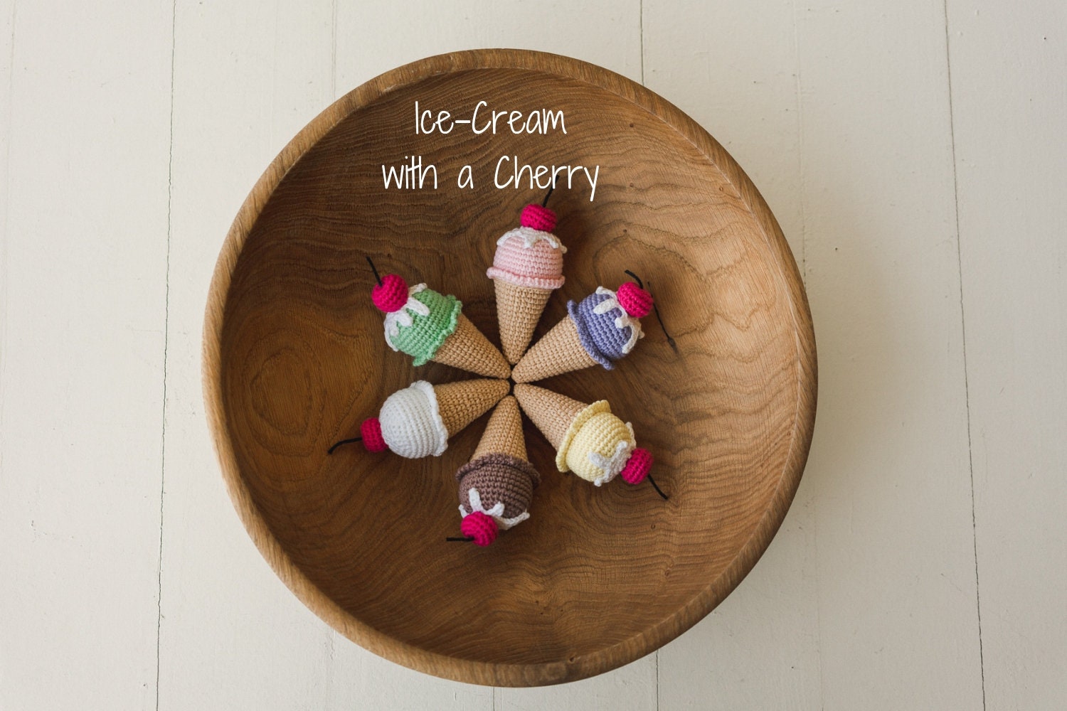 Newborn Doughnut Photo Prop, Newborn Photography Ice-cream Toy, Newborn photography props,Newborn Accessories Photo Prop,Newborn Knitted Toy