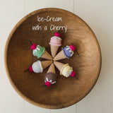 Newborn Doughnut Photo Prop, Newborn Photography Ice-cream Toy, Newborn photography props,Newborn Accessories Photo Prop,Newborn Knitted Toy