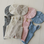 Newborn Alpaca Outfit Set, Newborn Knitted Outfit, Newborn Sleep hat, Newborn Overalls, Newborn Teddy Bear, Newborn Photography Props Outfit