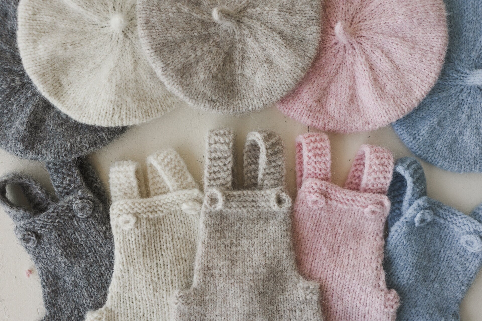 Newborn Alpaca Outfit Set, Newborn Knitted Outfit, Newborn Sleep hat, Newborn Overalls, Newborn Teddy Bear, Newborn Photography Props Outfit