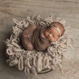 Knitted Wool Newborn Chunky Blanket, Newborn Knit Blanket, Newborn photography props, Newborn props for photography, Crochet Layer Blanket