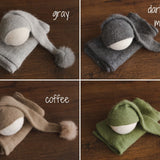 Newborn Sleep Hat and Wrap Sets, Newborn Knit Wrap, Newborn Photography Props, Newborn Knitted Photo Props, Newborn Coming Home Outfit Boy