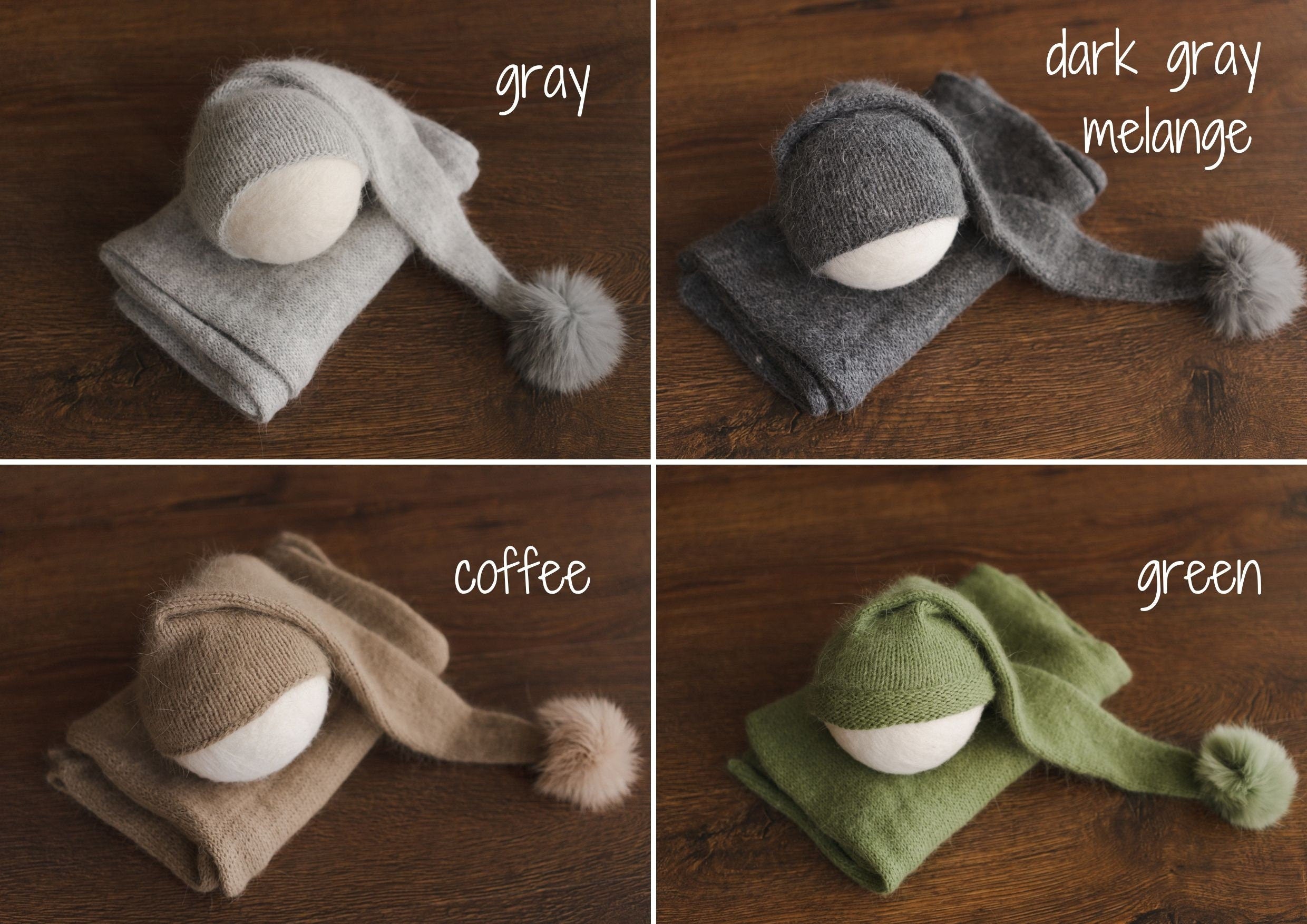 Newborn Sleep Hat and Wrap Sets, Newborn Knit Wrap, Newborn Photography Props, Newborn Knitted Photo Props, Newborn Coming Home Outfit Boy