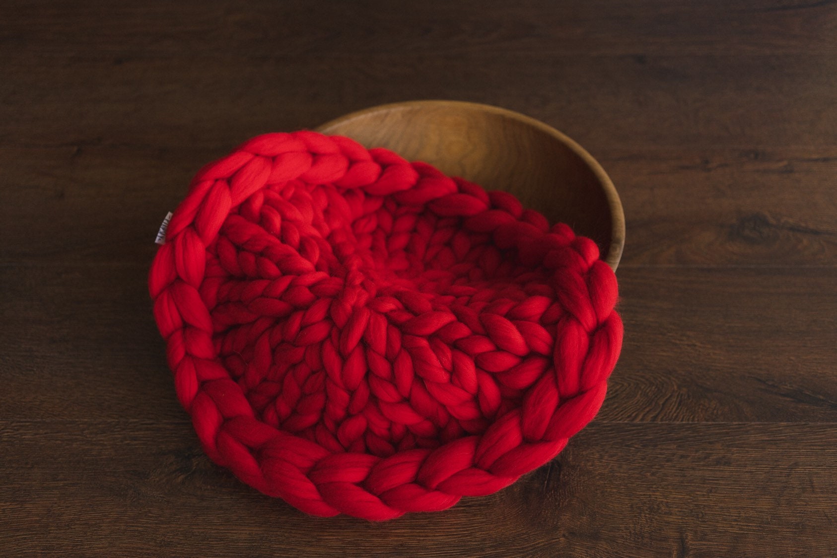 Newborn Merino Wool Nest Blanket,Round Chunky Knit Blanket,Baby Photography Basket Filler Nest Wool Roving,White Knit Blanket,Newborn braid