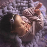 Soft stretchy newborn posing fabric wrap – photo prop for baby sessions