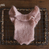 Newborn Frill Romper, Newborn Knitted Romper Girl, Newborn Knitted Outfit Girl, Newborn Photography props, Newborn Girl Coming Home Outfit