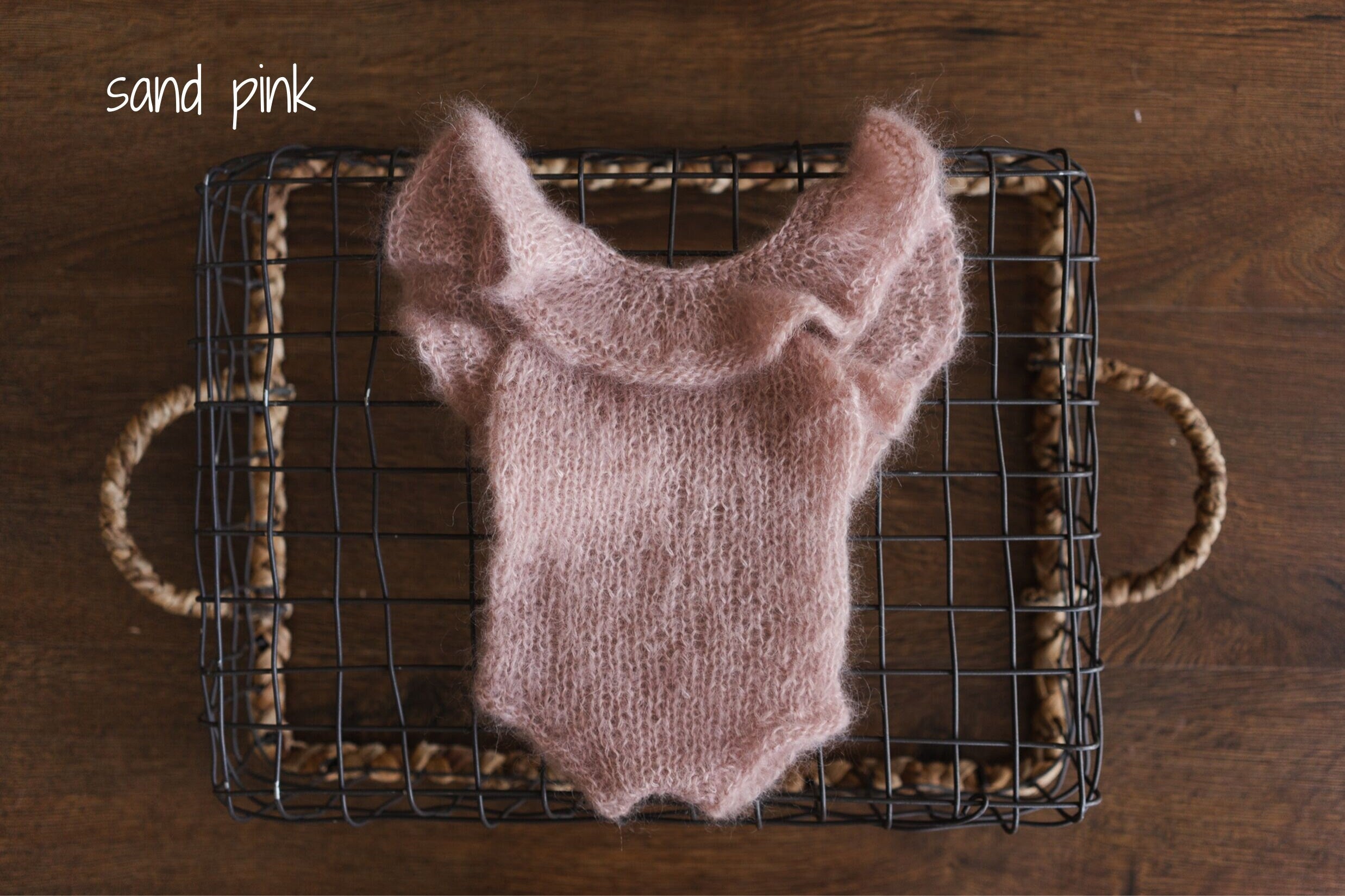 Newborn Frill Romper, Newborn Knitted Romper Girl, Newborn Knitted Outfit Girl, Newborn Photography props, Newborn Girl Coming Home Outfit