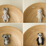 Newborn Photography Felt Toy, Felted Animals Photo Props, Felt Stuffed Teddy Bear Newborn Photo Props, Felt Bunny Newborn photography props