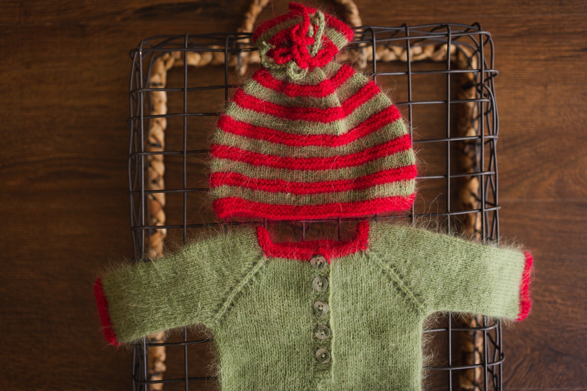 Newborn Elf Outfit, Newborn Christmas Outfit, Newborn Xmas Outfit, Newborn Photography Props, Newborn Photography Outfit Christmas style