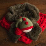 Newborn Christmas Photo Prop Set, Newborn New Year Set, Newborn Photography Prop Set, Newborn Merino wool blanket, Newborn Santa Claus Hat