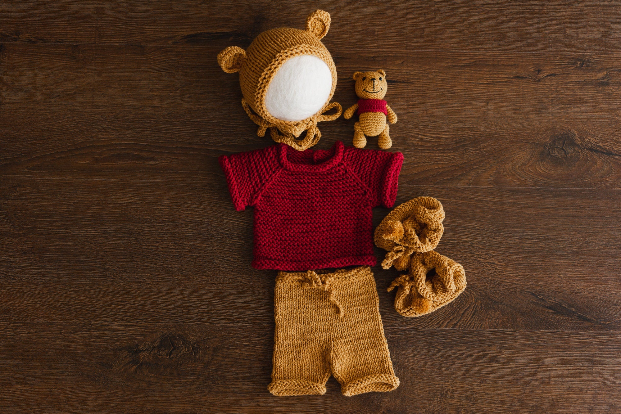 Newborn Teddy Bear Outfit, Baby First Birthday Outfit, Newborn Photography props, Newborn Coming Home Outfit Boy, Newborn Bear Outfit