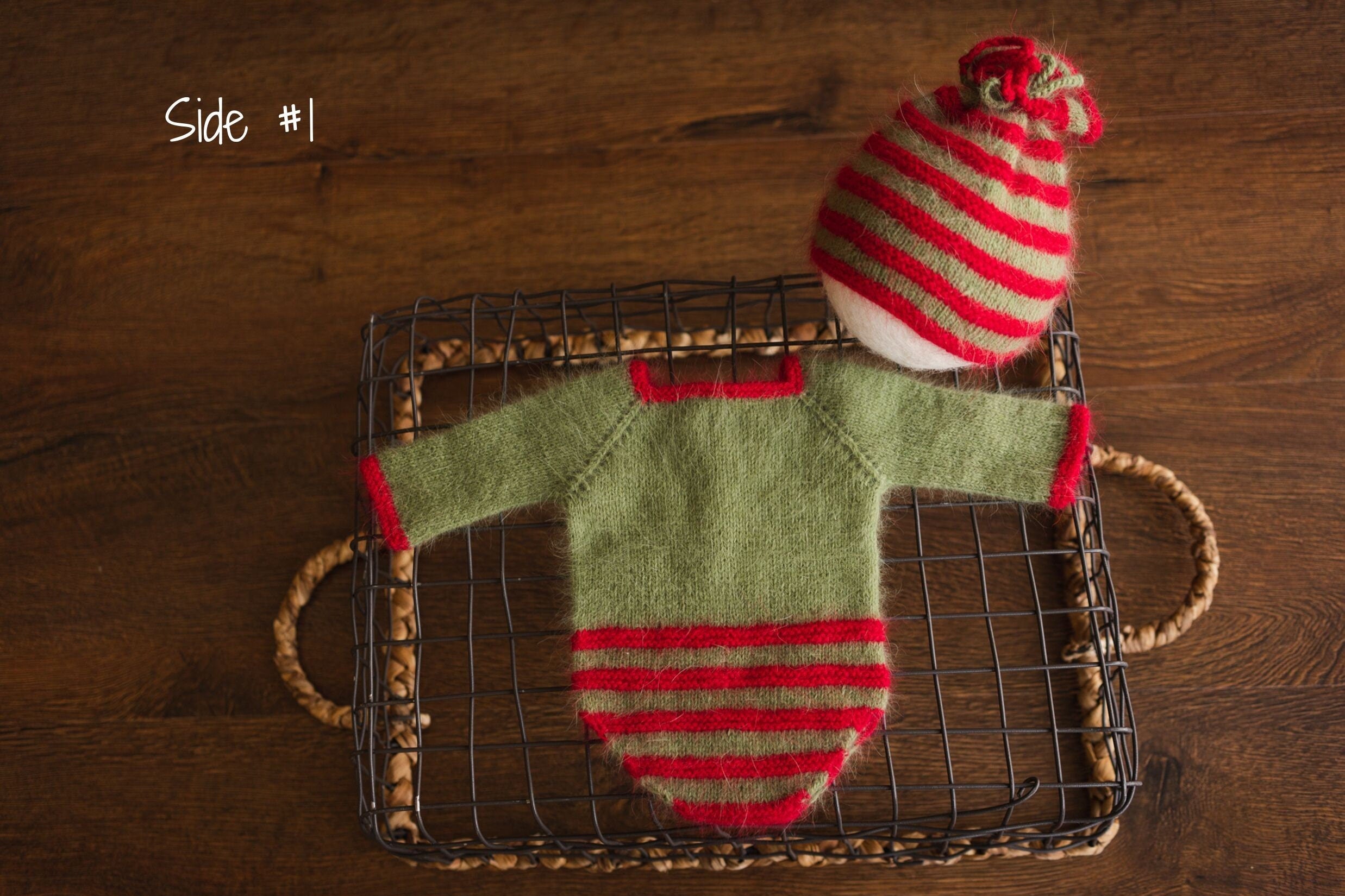 Newborn Elf Outfit, Newborn Christmas Outfit, Newborn Xmas Outfit, Newborn Photography Props, Newborn Photography Outfit Christmas style