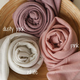 Newborn Melange Wrap, Extra-Long Newborn Wrap Prop, Newborn Photo Prop, Newborn Fabric Wrap, Newborn Photography Prop, Newborn Posing fabric