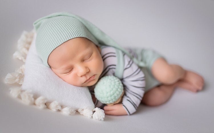 Newborn Doughnut Photo Prop, Newborn Photography Ice-cream Toy, Newborn photography props,Newborn Accessories Photo Prop,Newborn Knitted Toy