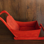 Newborn Wooden Sleigh, Newborn Red Sled, Newborn Sleigh Photo Prop, Newborn Photography Props, Christmas Newborn Photo Props