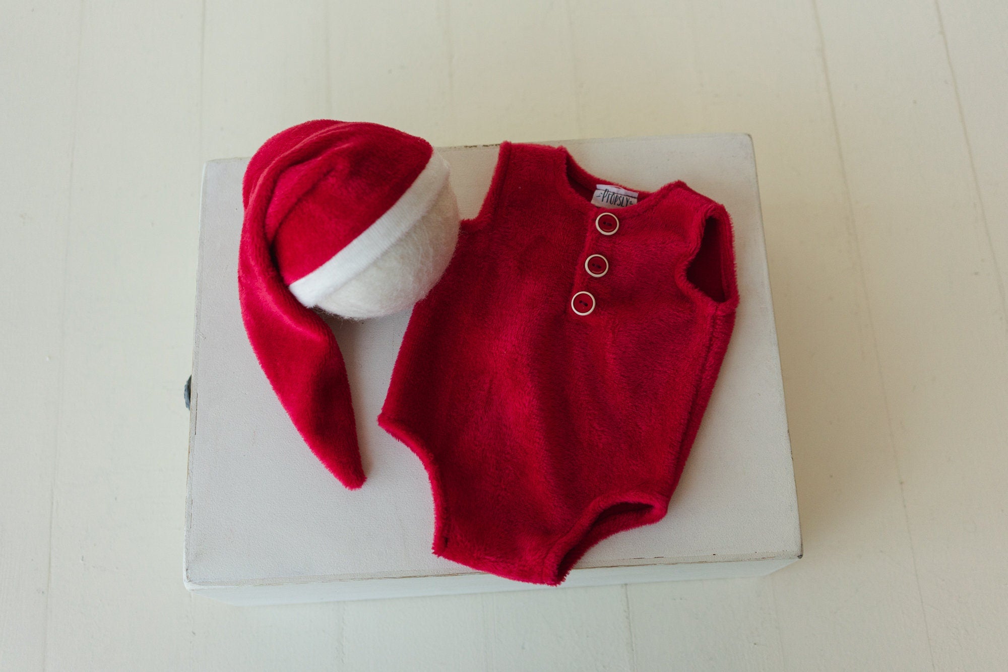 Newborn Christmas Outfit, Newborn Santa Claus Outfit, Christmas Newborn Outfit, Newborn Photography Props, Newborn Christmas Photo Outfit