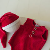 Newborn Christmas Outfit, Newborn Santa Claus Outfit, Christmas Newborn Outfit, Newborn Photography Props, Newborn Christmas Photo Outfit