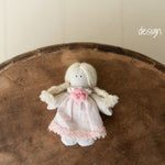 Newborn Girl Small Doll Toy, Fabric Doll for Baby, Fabric Dolls Handmade, Newborn Photography Props, Sitters Photography Props