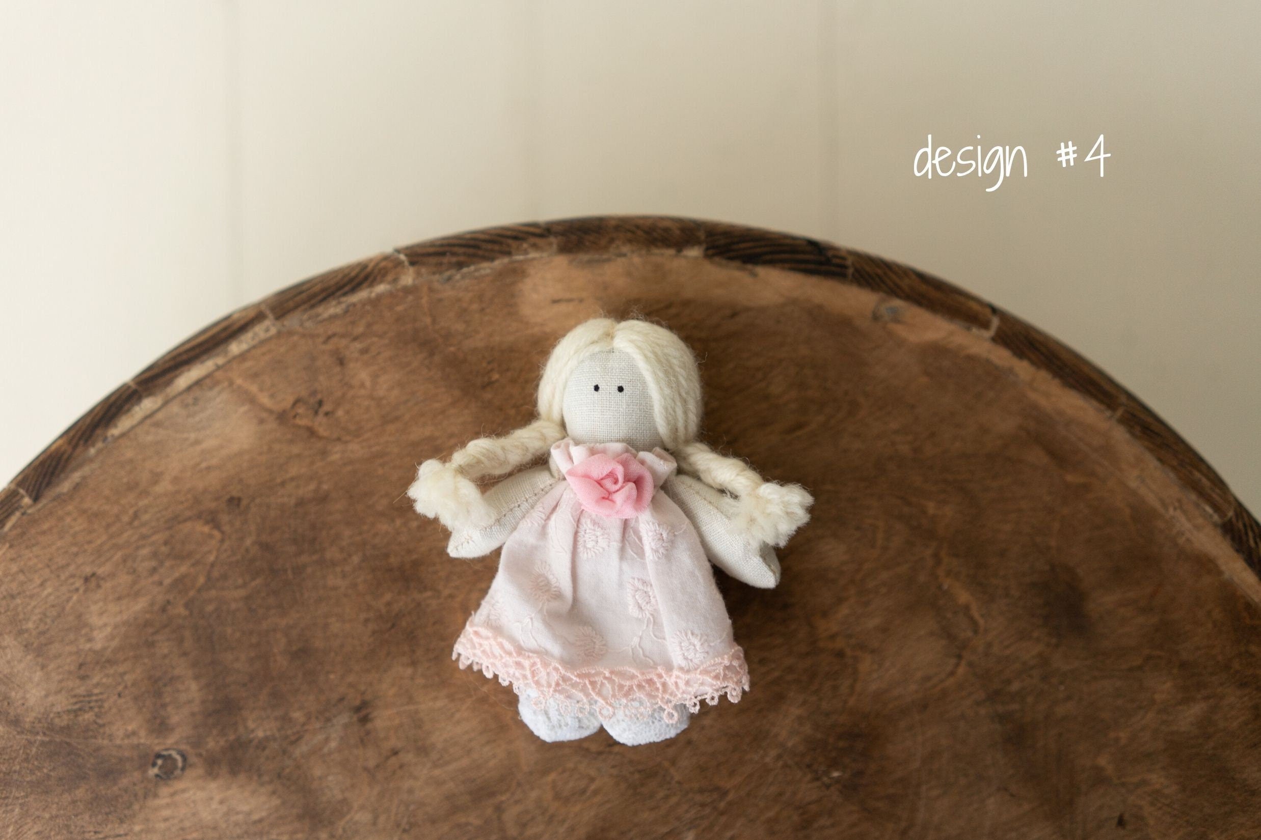 Newborn Girl Small Doll Toy, Fabric Doll for Baby, Fabric Dolls Handmade, Newborn Photography Props, Sitters Photography Props